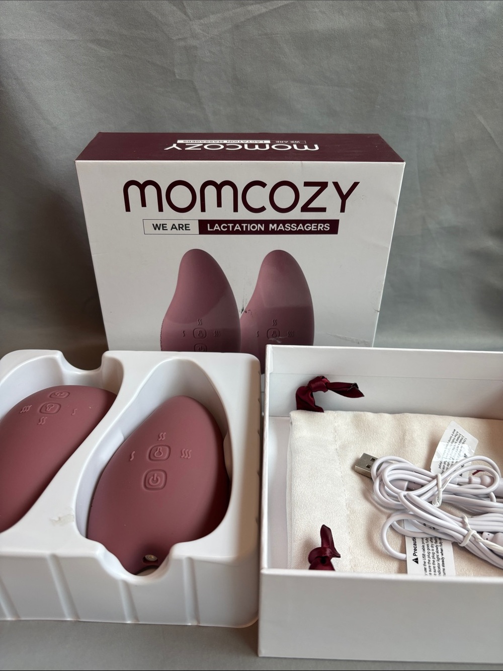 Momcozy Women’s Pink Lactation Massagers - Dual Pack wireless 🆕